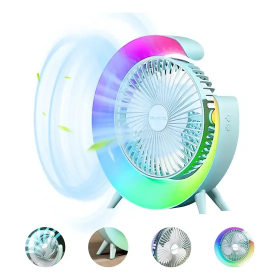 Ventilador de pie  Ventiladores Escritorio Con Luces Led
