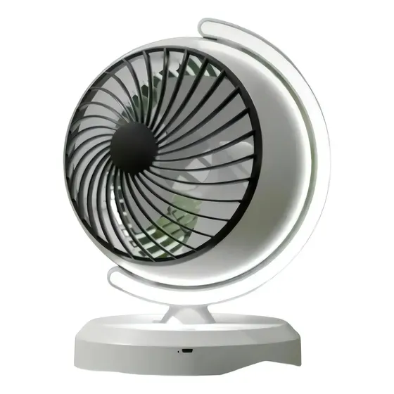 Ventilador portatil de Mesa con Lámpara y Aire Fresco en Forma