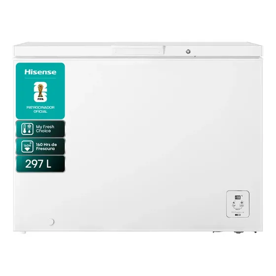 Congeladora horizontal Freezer Hisense 297 Lts Frío Directo