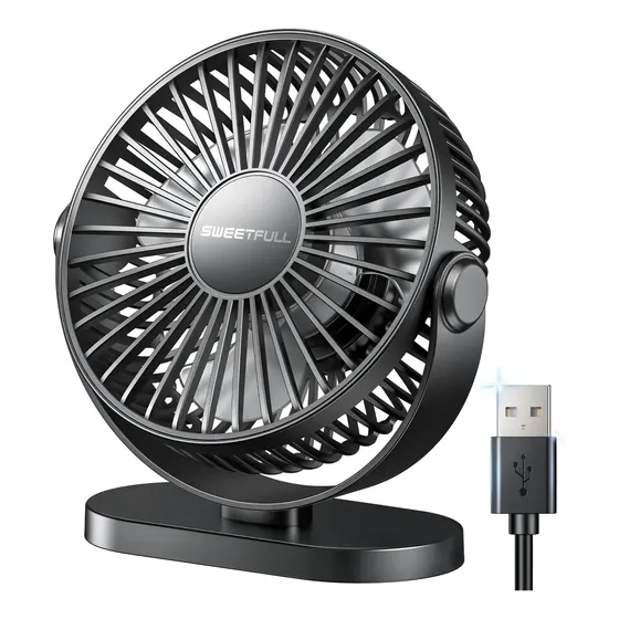 Ventilador silencioso De Escritorio Mini Usb De 3 Velocidades