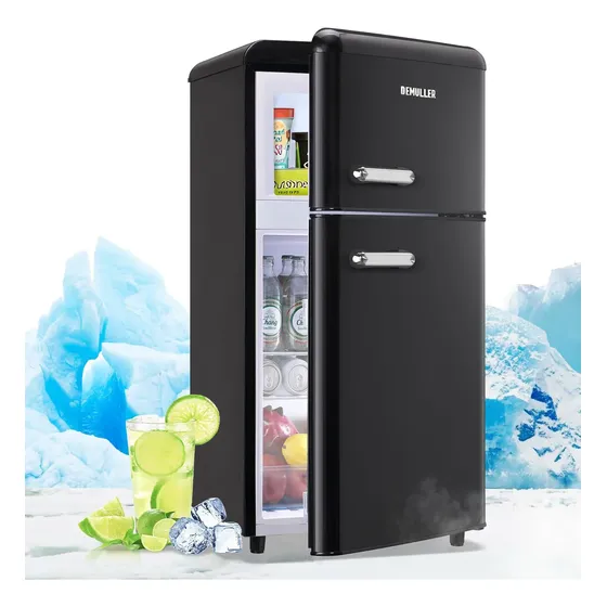 Refrigerador Mini Nevera Demuller 98l De Doble Puerta 3.5ft³