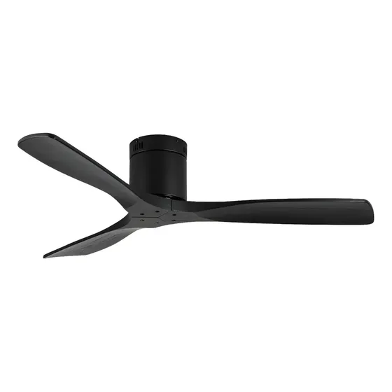 Ventilador silencioso Terraza Anwo Brezza De Madera Color Negro