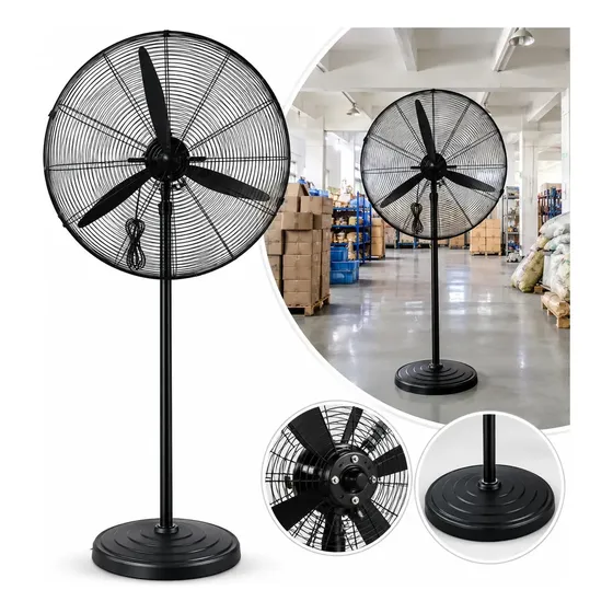 Ventilador de pie piso Hoso hs industrial turbo con 3 aspas