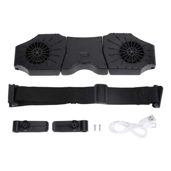 Ventilador portatil De Cintura De 3 Velocidades, Recargable