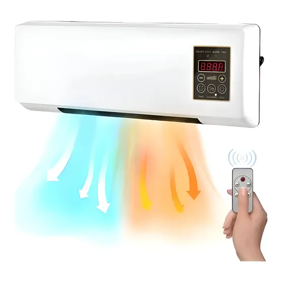 Aire acondicionado 18000 btu calefactor para pared caliente