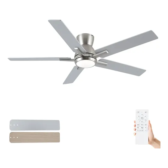 Ventilador silencioso De Techo Sevenine Con Atenuador Led Remoto