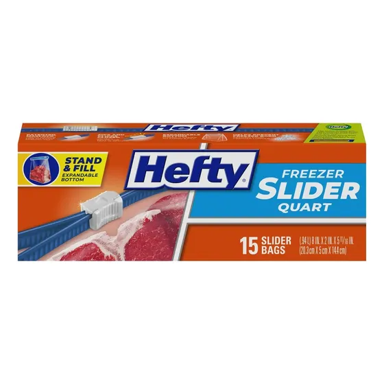 Congeladora pequeña Bolsas De Almacenamiento Hefty Slider