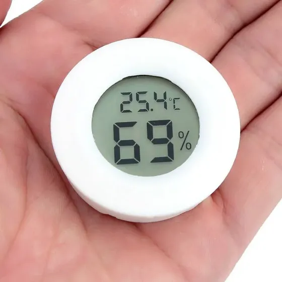 Visicooler Termohigrómetro Digital Redondo Empotrable Mini