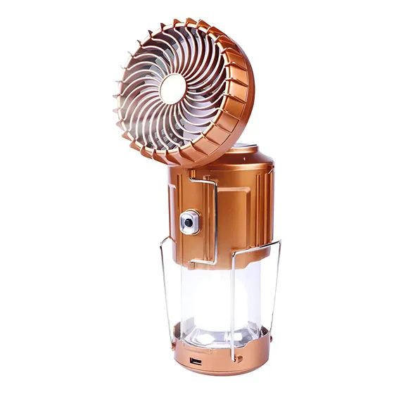 Ventilador portatil Multifuncional Recargable Usb Solares Aa