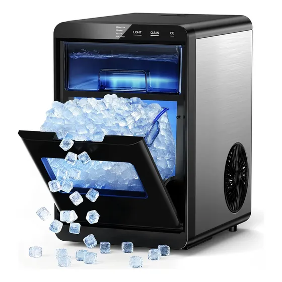 Maquina de hielo Máquina Hielo Sobremesa Kismile, 20 Kg, Tanque