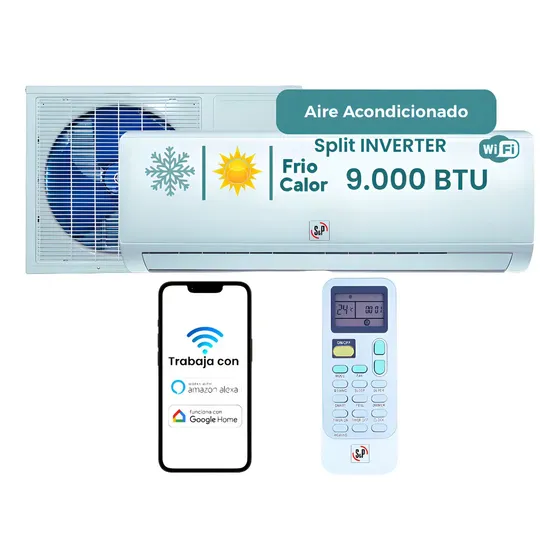 Aire acondicionado 18000 btu Split Soler & Palau 9000 Inverter