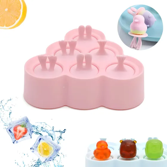 Congeladora pequeña Moldes For Paletas De Hielo, 6 Moldes