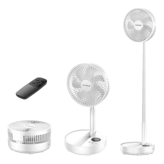 Ventilador portatil Portátil Tripole 8.1 Plegable Recargable