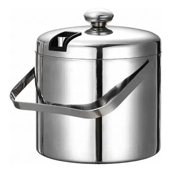 Maquina de hielo​ -a A. Recipiente Para Hielo Acero Inoxidable