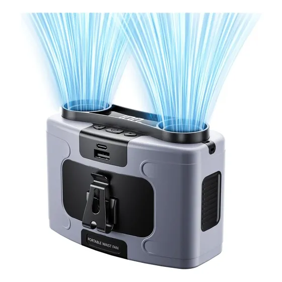 Ventilador portatil De Cintura Astaowl Recargable Por Usb, 10000