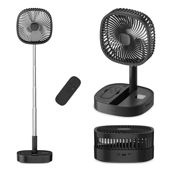 Ventilador de pie Dhenrio Pedestal Oscilante Plegable 7200mah