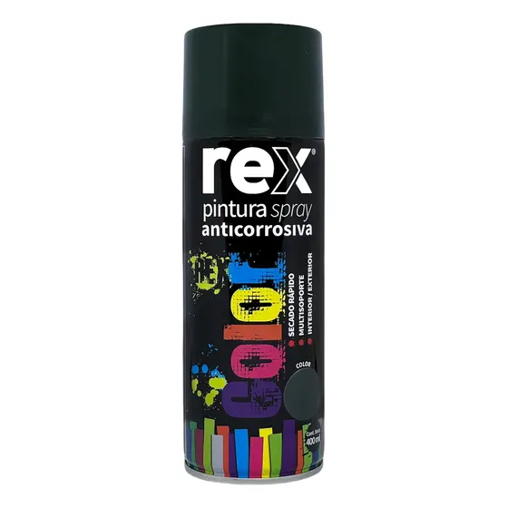 Vitrina Pastelera Pintura Acrílica Spray Rex Anticorrosiva Verde